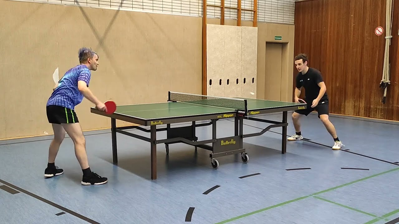 Glanti-Trainingsmatch mit Rouven Strack (TTR ca. 1750)