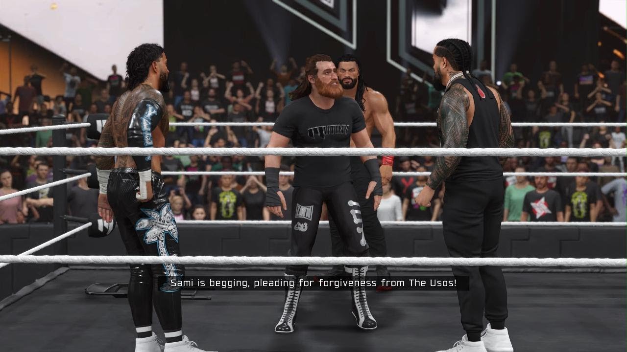 WWE 2K25 myrise mode ft. Jon Moxley and Marina Shafir Part 16 Bloodline Reunion lol