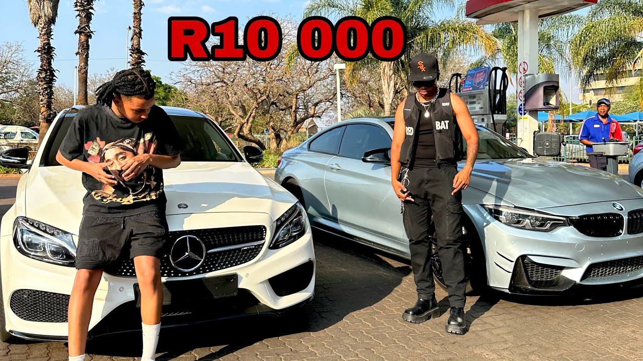 BMW M4 Призрака Хлуби против AMG Race Саши за 10 000 рандов!
