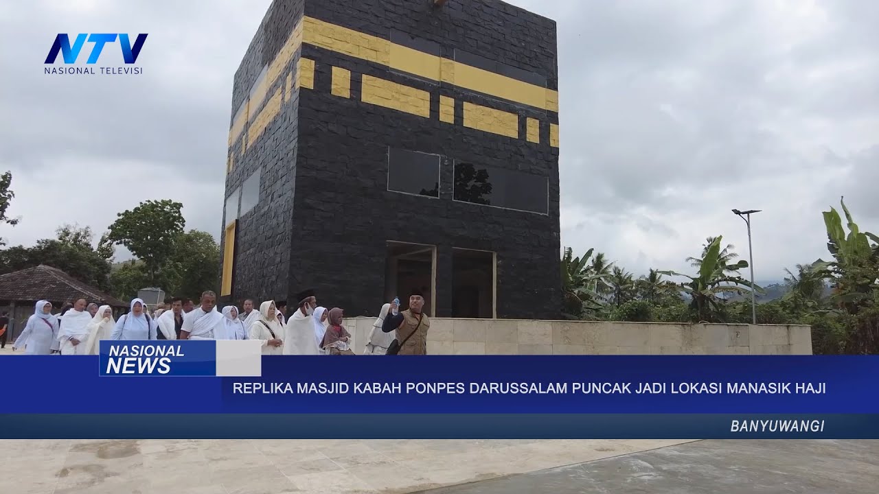 REPLIKA MASJID KABAH PONPES DARUSSALAM PUNCAK JADI LOKASI MANASIK HAJI