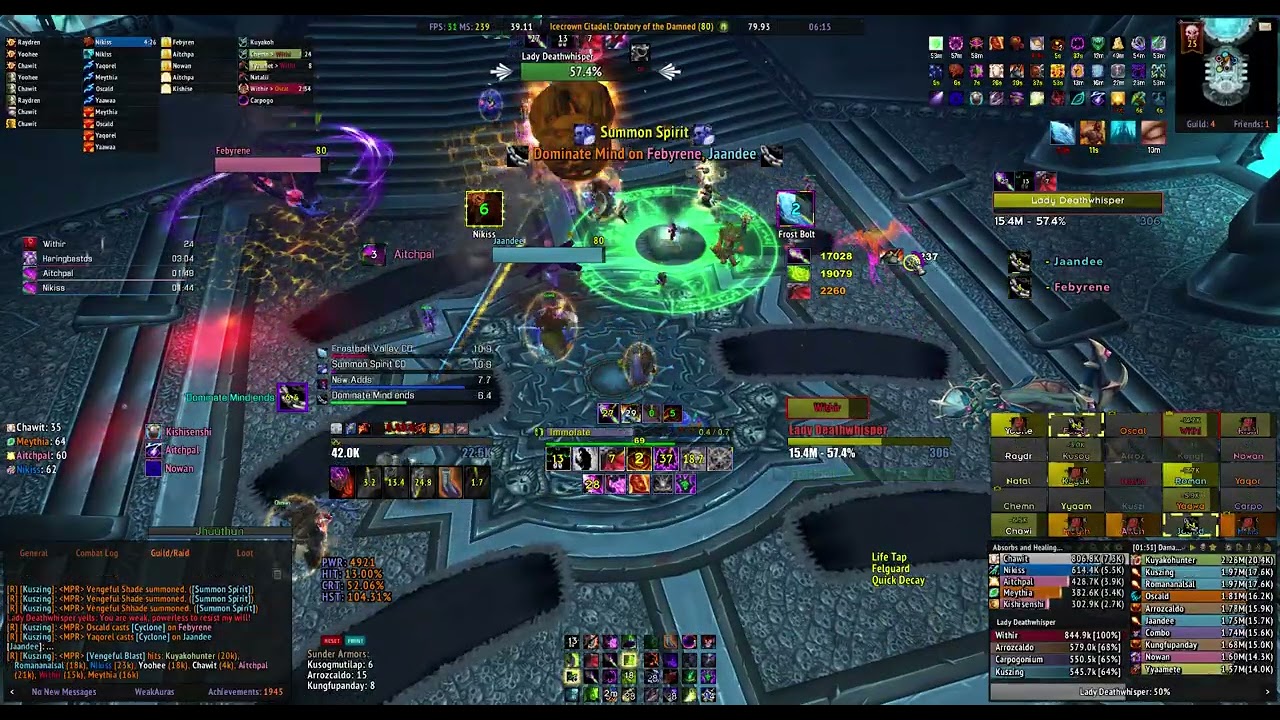 Warmane POV Demo Warlock Lady Deathwhisper ICC Heroic 25