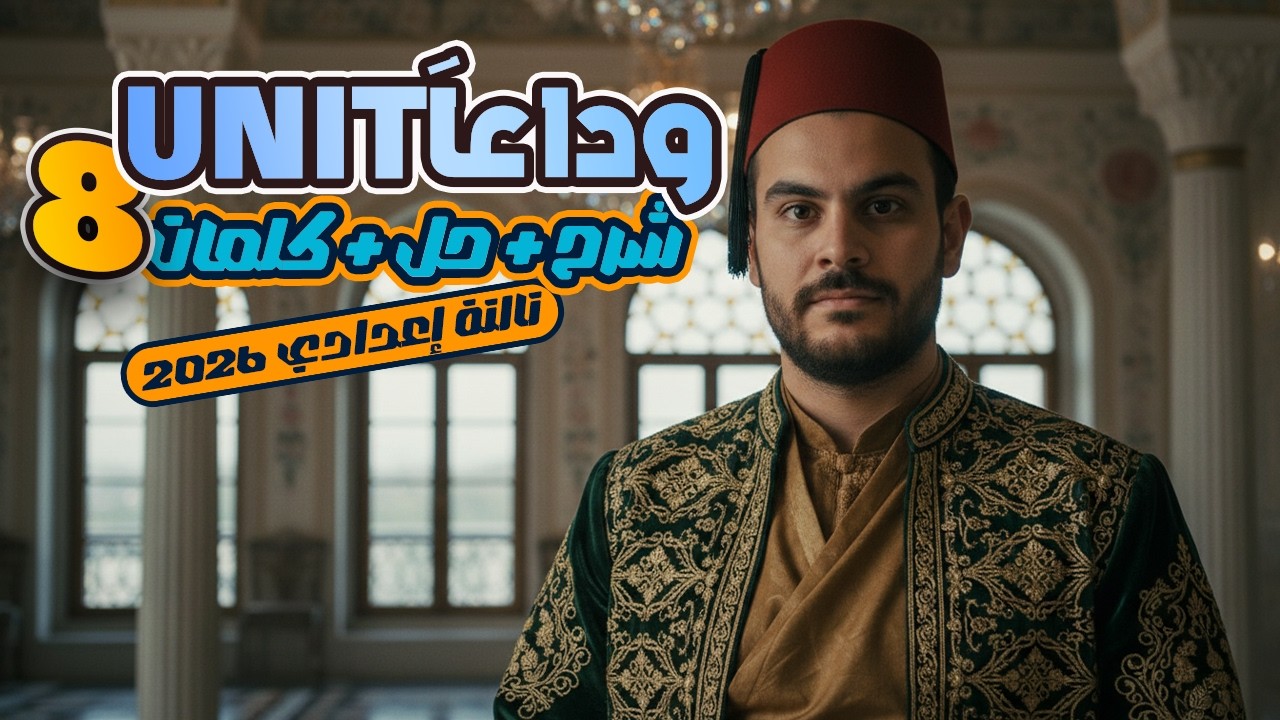 شرح Unit 8 انجليزي تالتة إعدادي 2026 | المنهج الجديد الترم الثاني الخلاصة بالكام🔥
