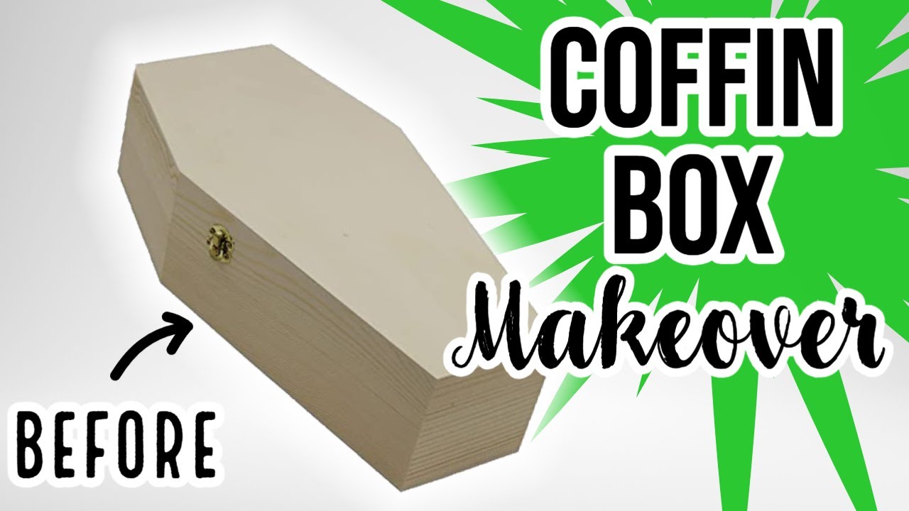 COFFIN BOX MAKEOVER | Coffin keepsake | HALLOWEEN