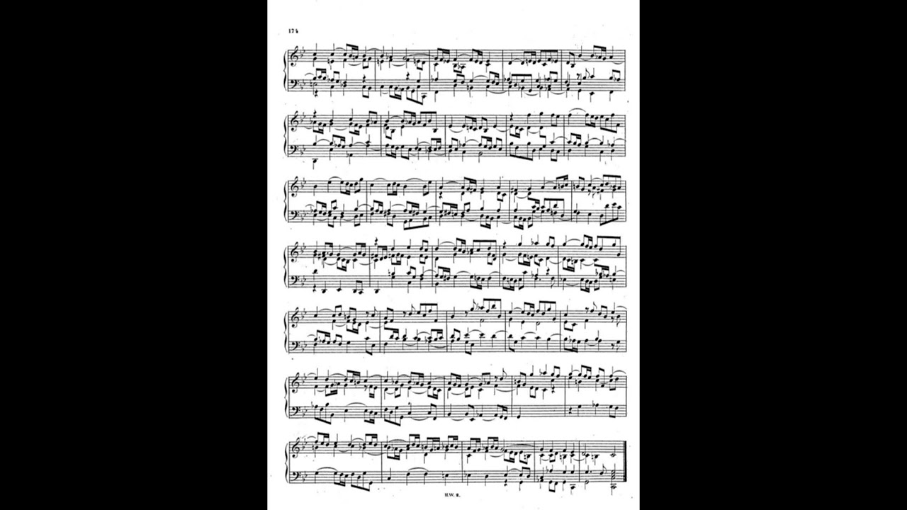 Handel fugue in C minor on piano HWV 610