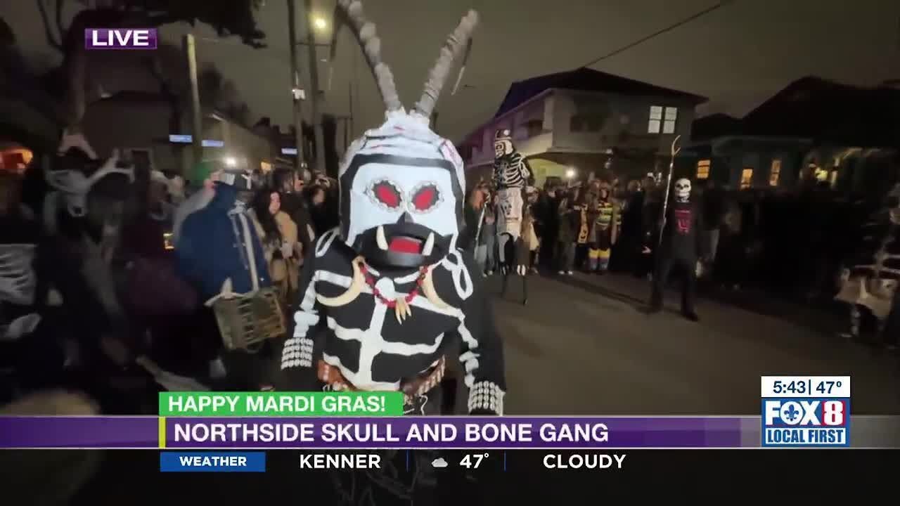 Банда Northside Skull and Bone Gang будит Тремея в честь Дня Марди Гра