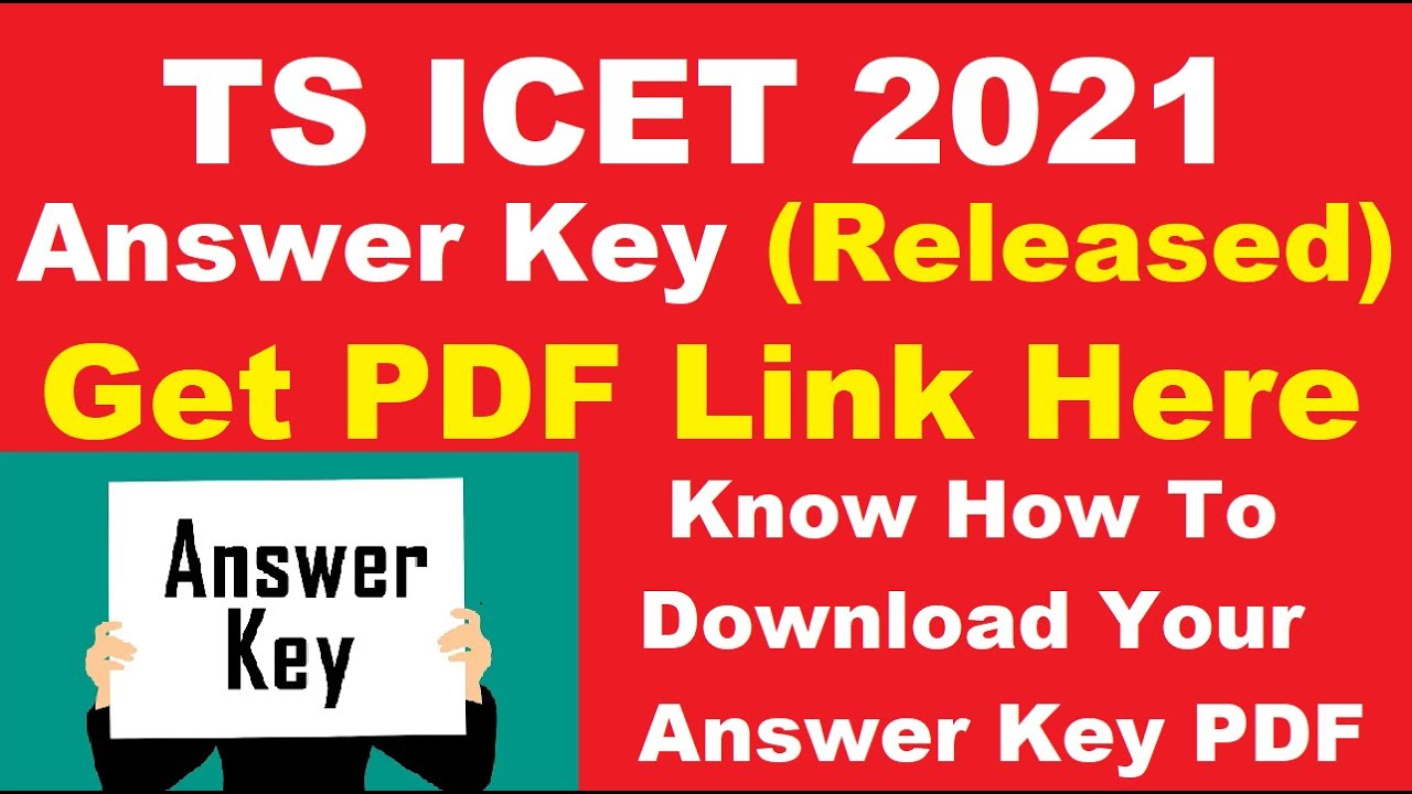 TS ICET 2021 Answer Key (Released) - Download Your TS ICET 2021 Answer Key PDF Here