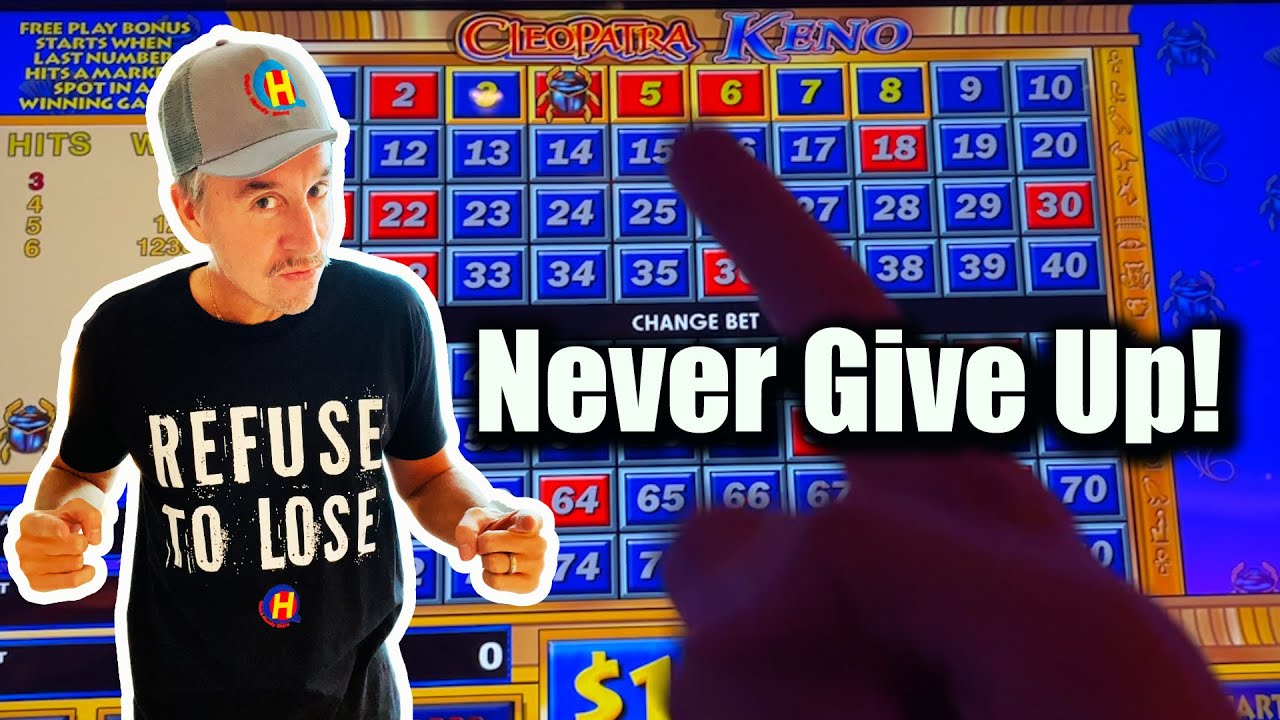Never Surrender! Nice Comeback on Cleopatra KENO at Wynn Las Vegas!