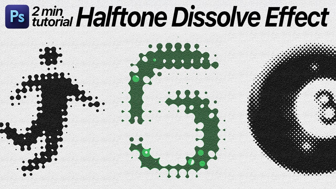 Halftone Dissolve Effect in Photoshop &ndash; Beginner Friendly Tutorial