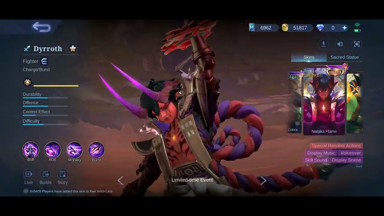 Got this beautiful skin 3 trial card 3 times