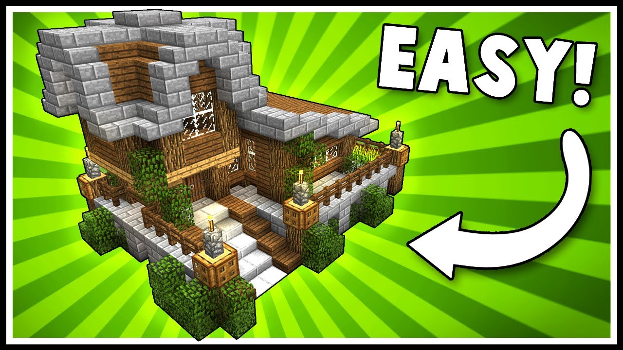 SIMPLE & STYLISH SURVIVAL HOUSE! - Minecraft Tutorial