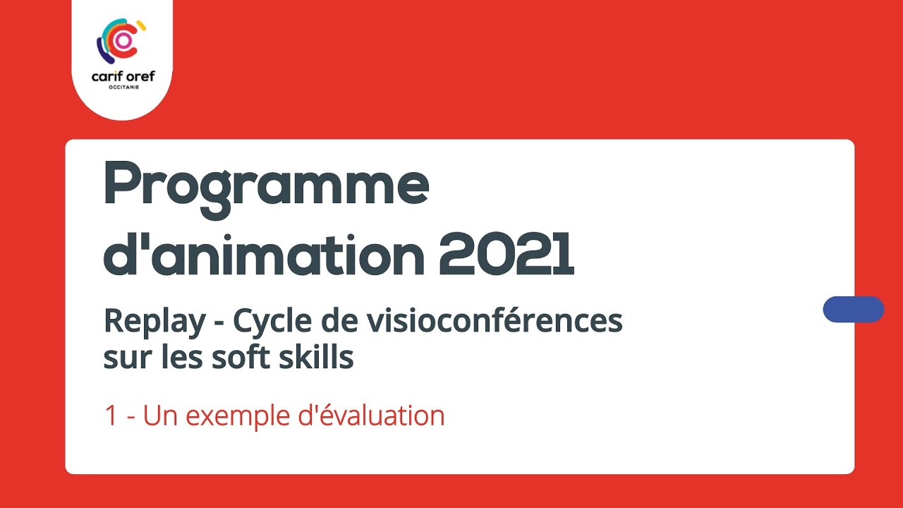 Soft Skills 1 - Un exemple d'évaluation