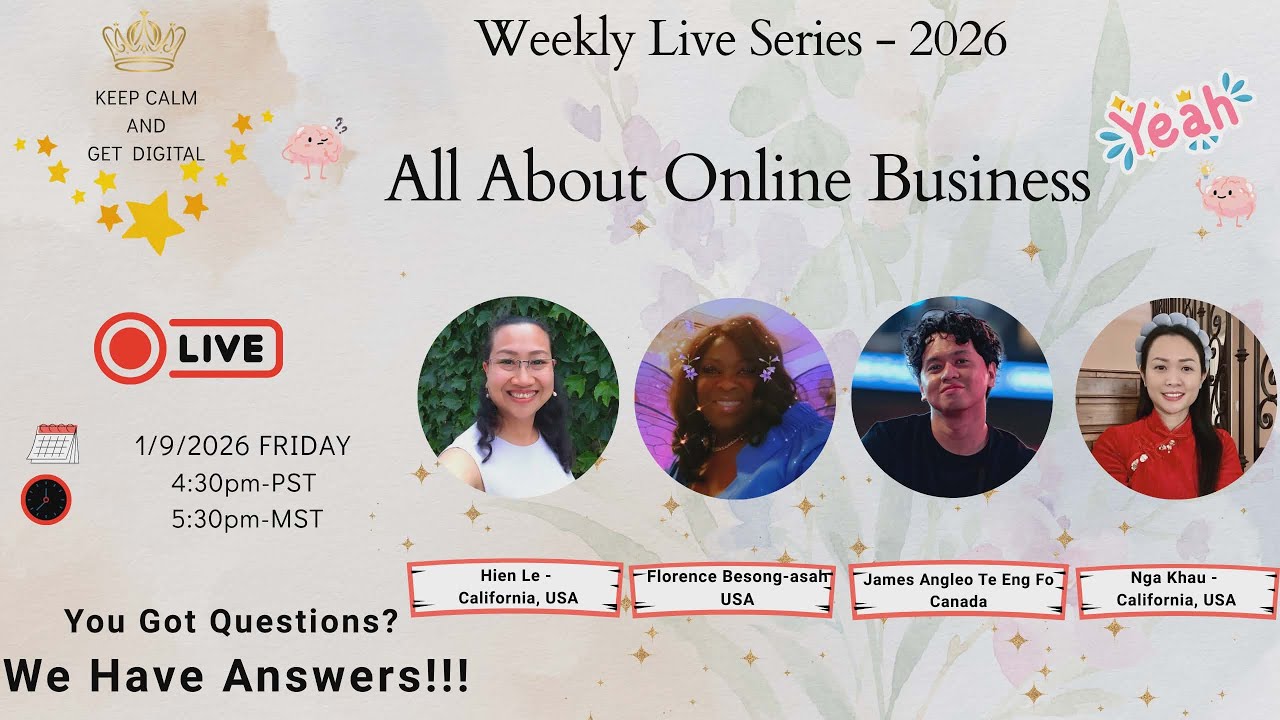 Weekly Live Series - 2026: All About Digital Business