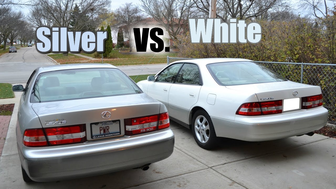 2001 Lexus ES300 Sedan Silver vs. White Comparison 4th & 11th
