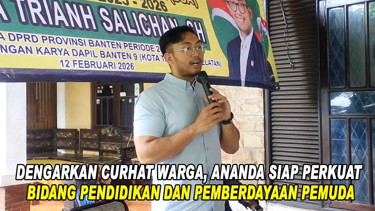 Dengarkan Curhat Warga, Ananda Siap Perkuat Bidang Pendidikan dan Pemberdayaan Pemuda