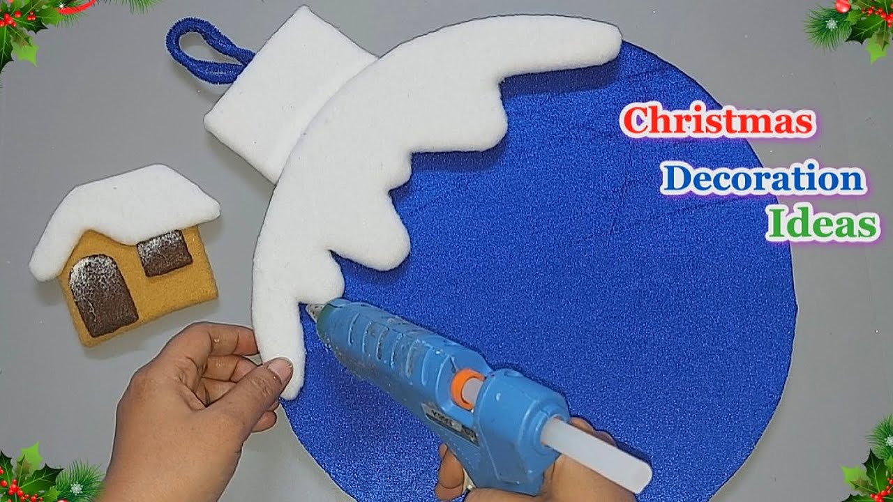 DIY New Low cost Christmas wreath making idea from Cardboard | DIY Christmas craft idea🎄