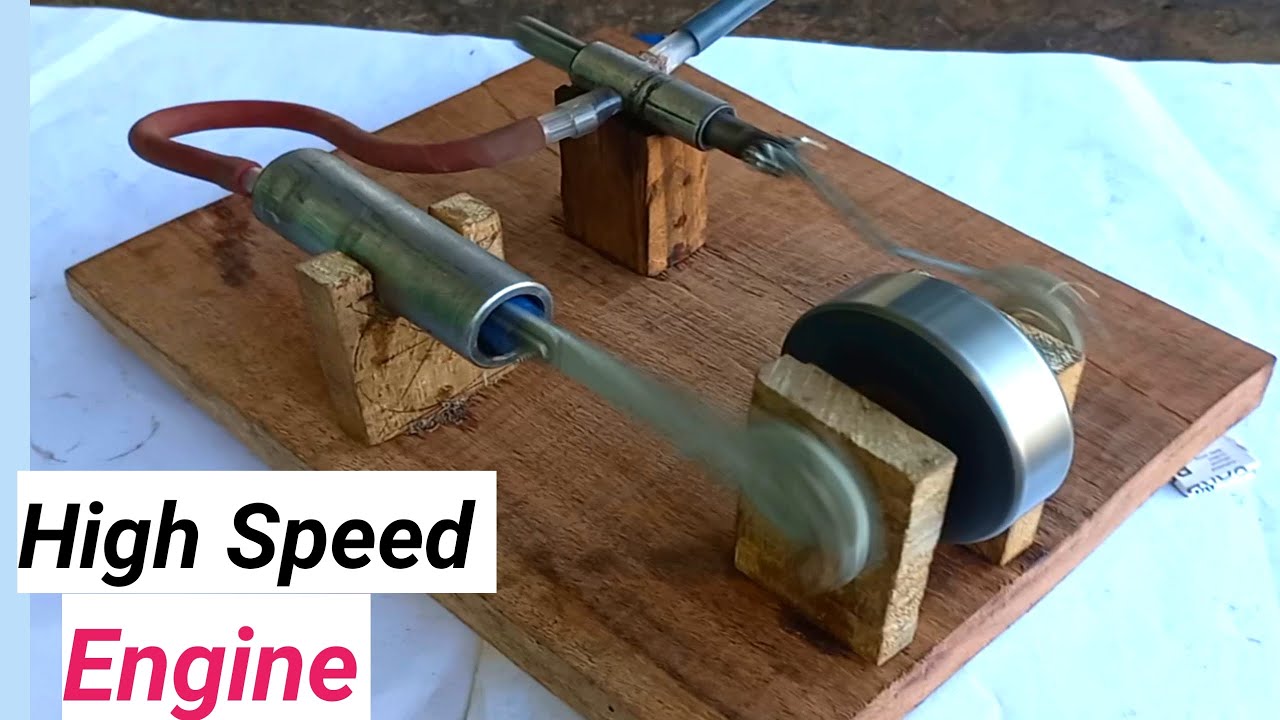 Making High Speed Steam Engine Mini Engine | CRATIVE MAKE