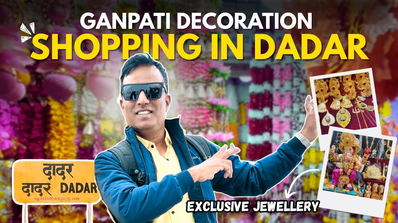 Top Ganpati Decoration Items in Dadar | Mumbai’s CRAZIEST Ganpati Decoration Market Tour 2025