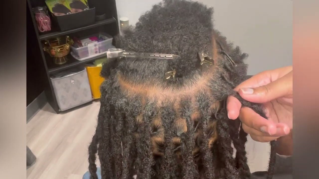 Crochet Loc Extensions Installation