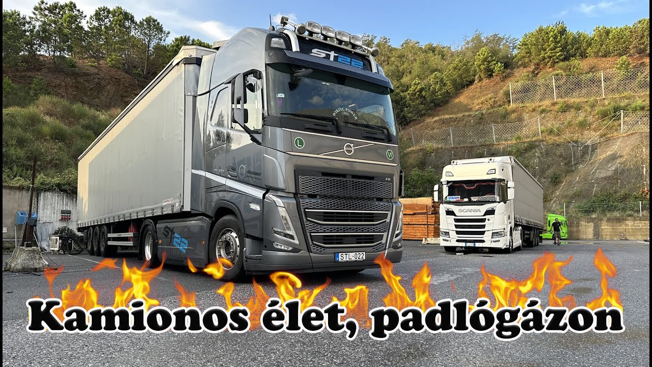 A kamionos 1 napja - 3400 Km padlógázon