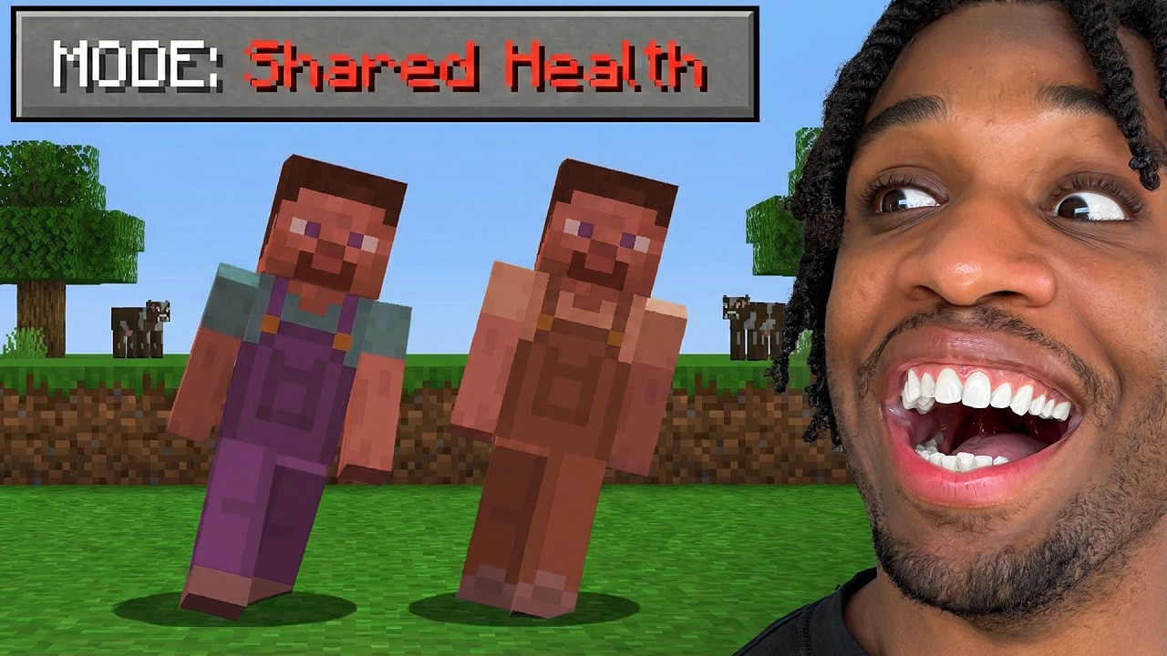 Minecraft But Our Health Is SHARED.. ft @phillyonmars2