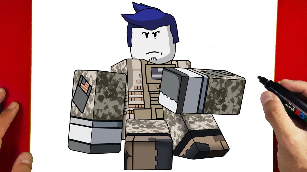Как нарисовать Гостя 1337 из FORSAKEN в Roblox