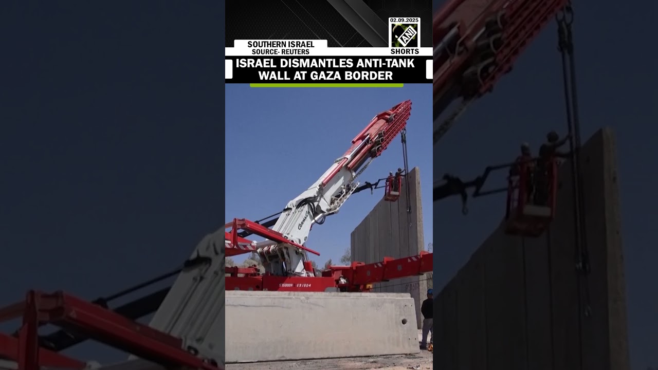 Israel removes parts of anti-tank barrier, plumes of smoke rise from Gaza