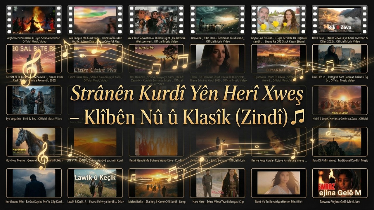 🔴Stran&ecirc;n Kurd&icirc; Y&ecirc;n Her&icirc; Xweş - Kl&icirc;b&ecirc;n N&ucirc; &ucirc; Klas&icirc;k (Zind&icirc;) 🎵 | Official Music Video
