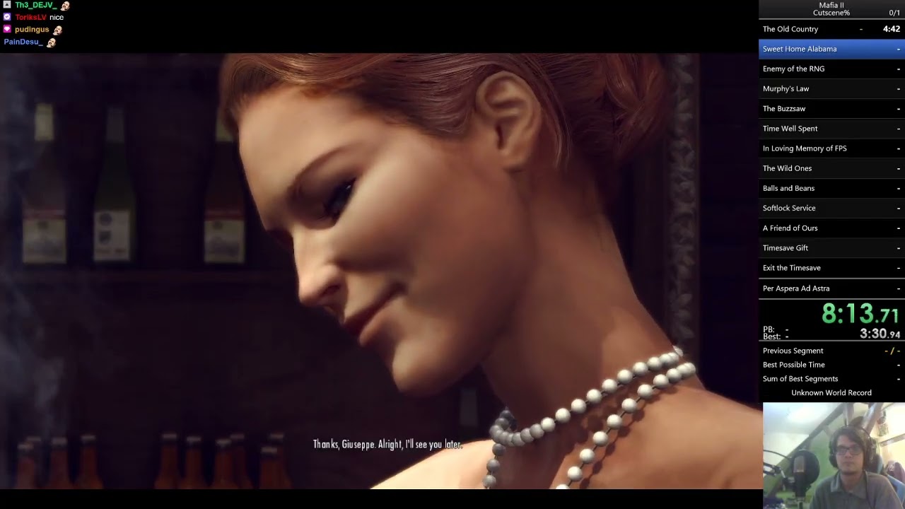 Mafia II Definitive Edition Cutscene% in 5:53:46 RTA [20/5/2020]