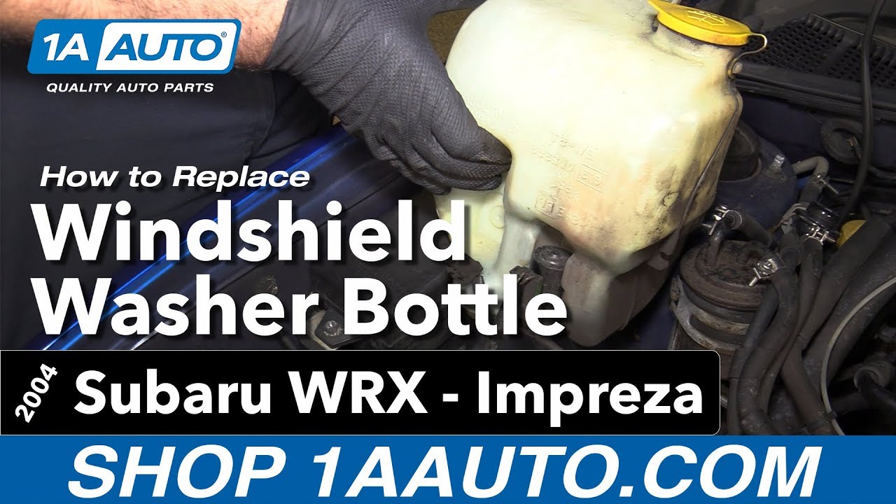 How to Replace Windshield Washer Bottle 04-07 Subaru Impreza-WRX