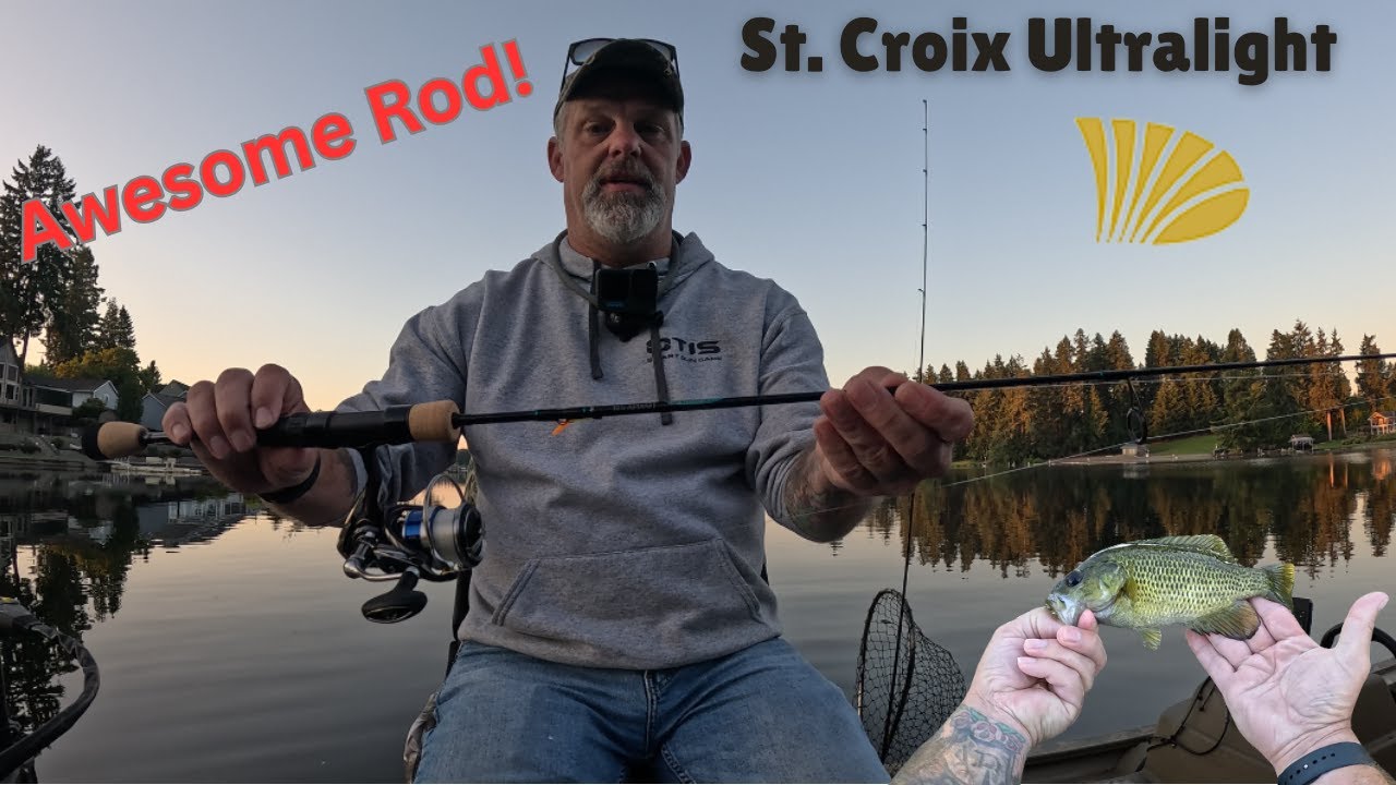 St Croix Ultralight Rod Review and catching some Rock Bass