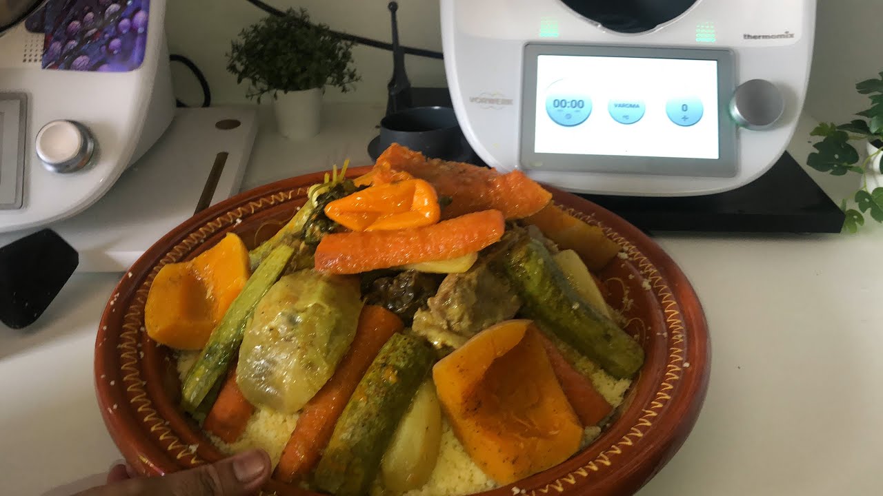 اسهل والذ كسكس مغربي بالترموميكس مع فاطمةcouscous facile au thermomix