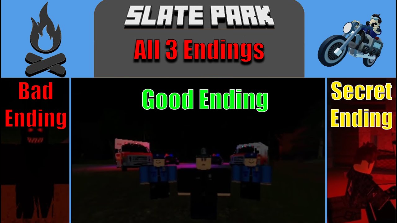 ROBLOX Slate Park | All 3 Endings (Season 3, Episode 1)