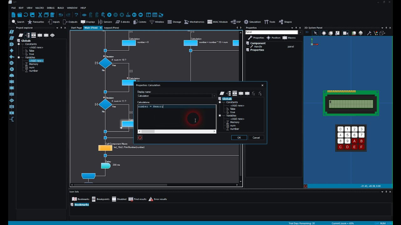 Flowcode Beginner Tutorial 10 Example 2