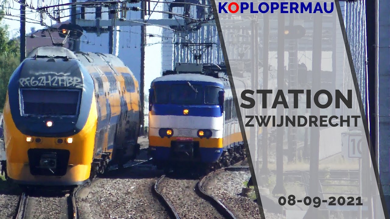 Treinen op station Zwijndrecht - 8 september 2021