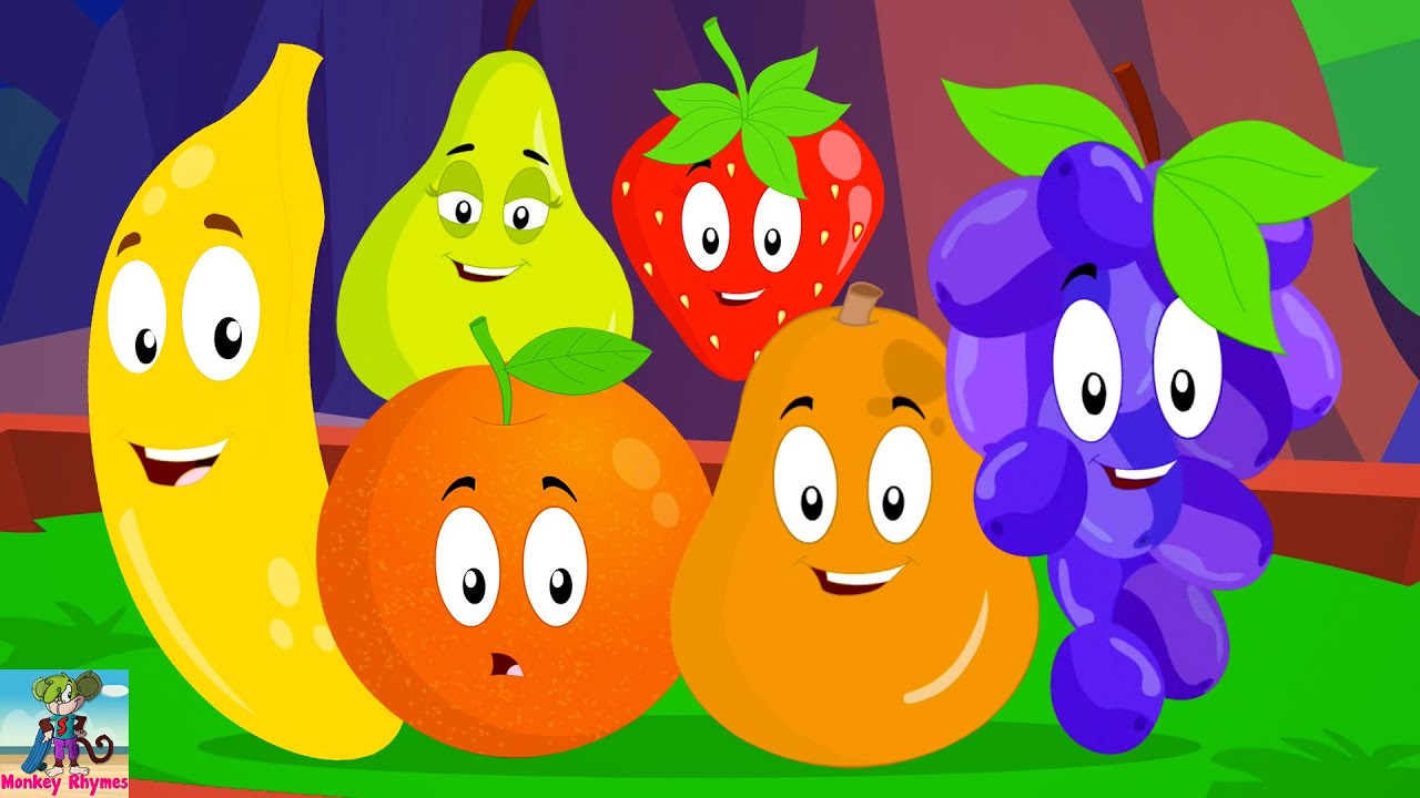 Ten Little Fruits Jumping on the Bed + More Nursery Rhymes & Kids Songs