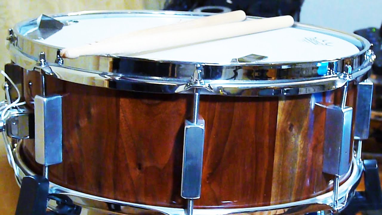 DIY walnut stave snare