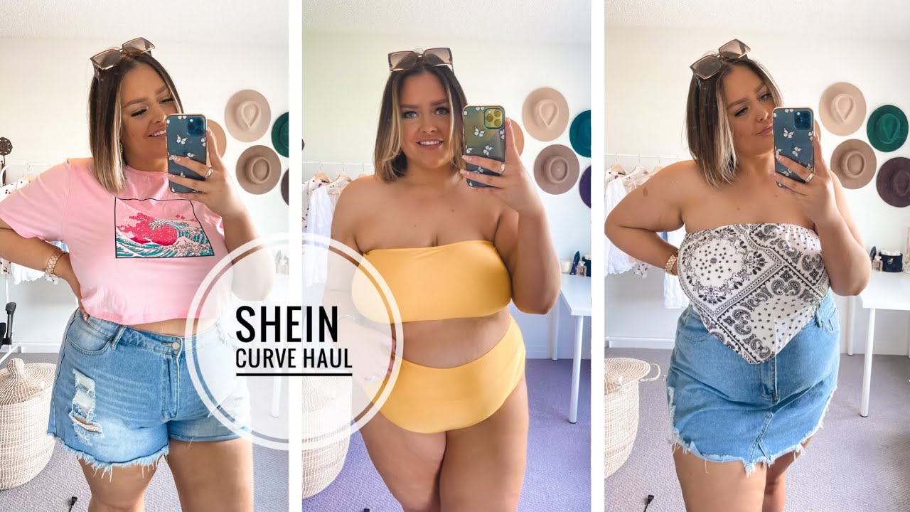 HUGE SHEIN CURVE | TRY ON HAUL | SWIM + TOPS + DENIM