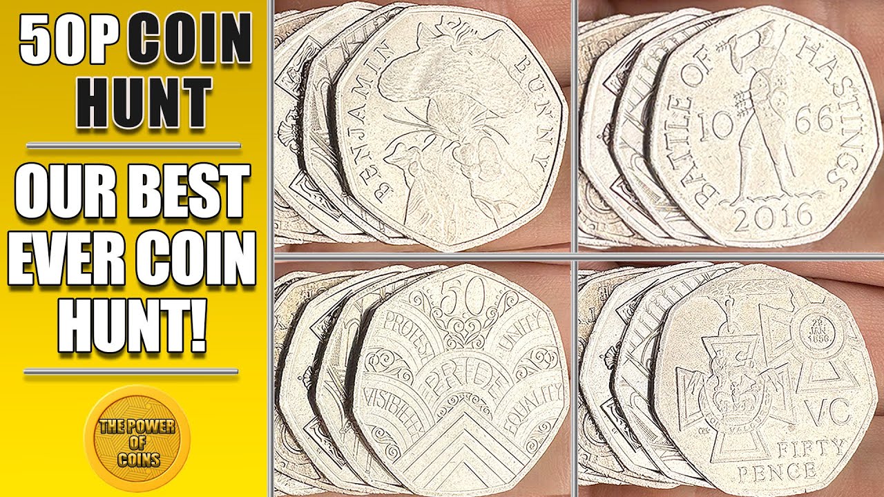 Our BIGGEST UK 50p Coin Hunt &ndash; Amazing Rare Coins Found!