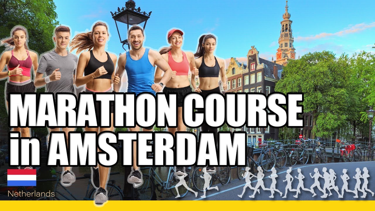 Marathon course at Amsterdam Marathon