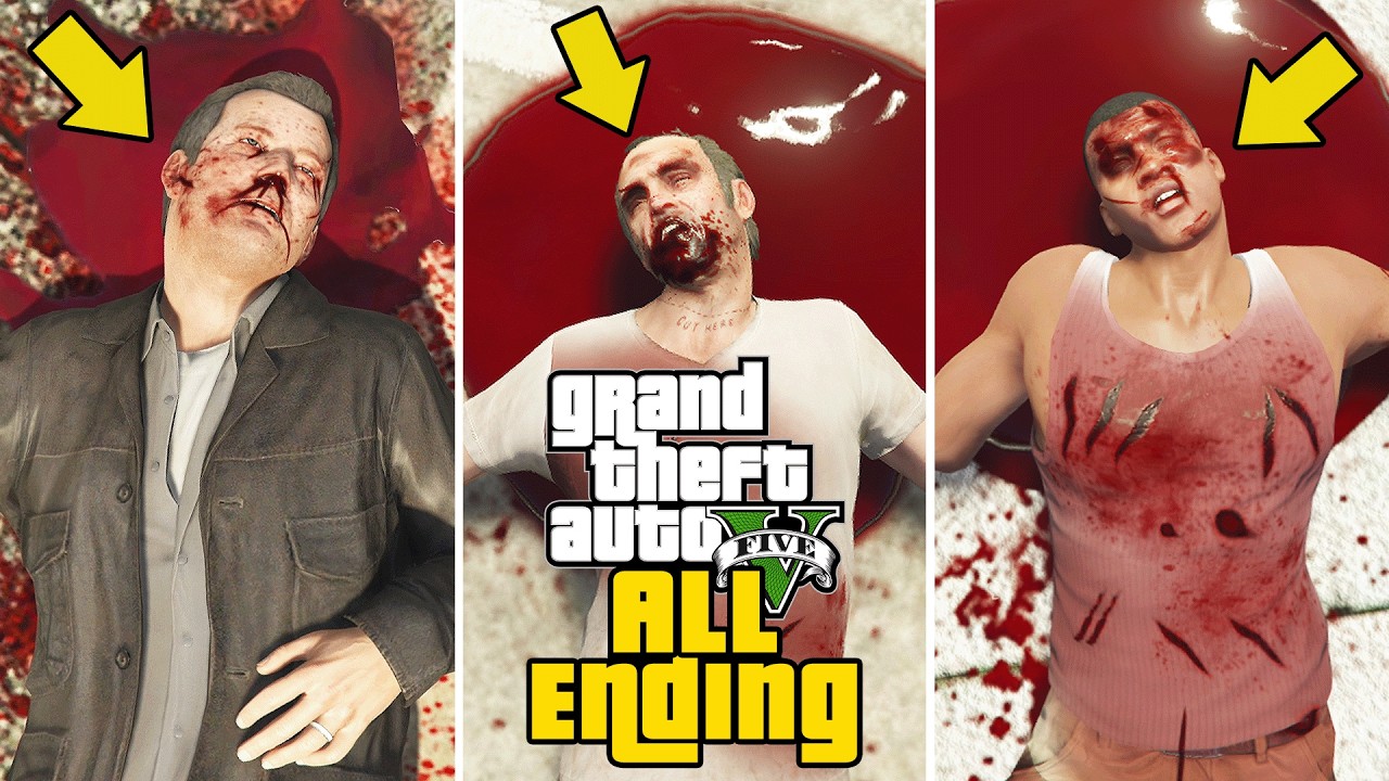 GTA 5 &mdash; Все 5 концовок! (A, B, C, Секретная и Бета-версия)