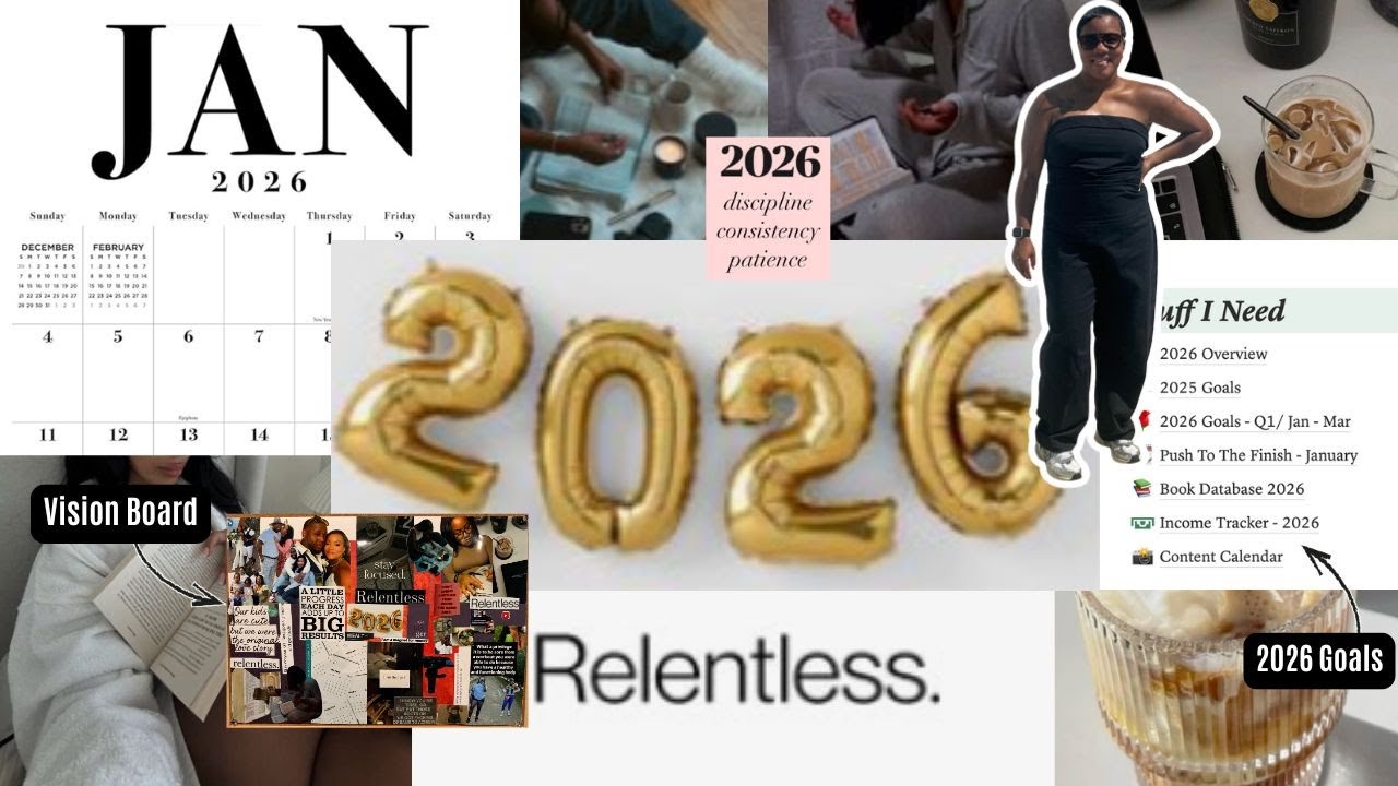 Загрузка версии 2026… Вот план | Доска визуализации и цели на 2026 год