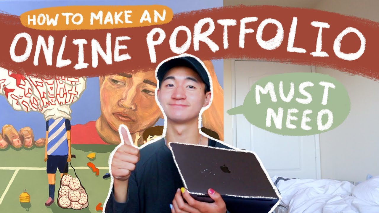 How to create an online ART PORTFOLIO as a college student 😌🤚🏼