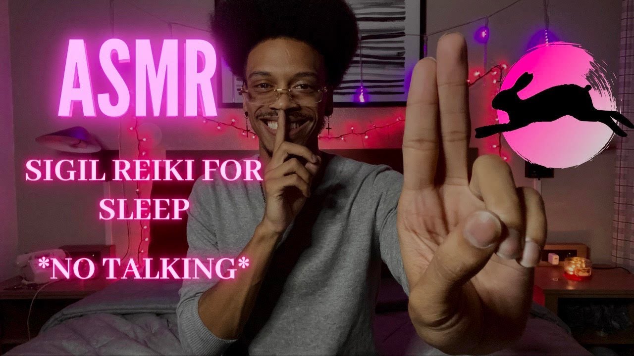 ASMR Sigil Reiki For Sleep 🀄️📿No Talking📿🀄️ (Hand Movements, Finger Flutters, Spray Bottle)