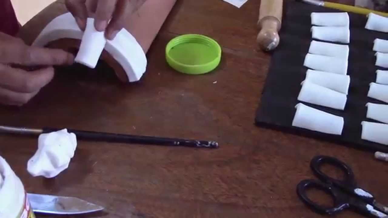 Teja Decorada - Paso 2: Techo en Porcelana Fría