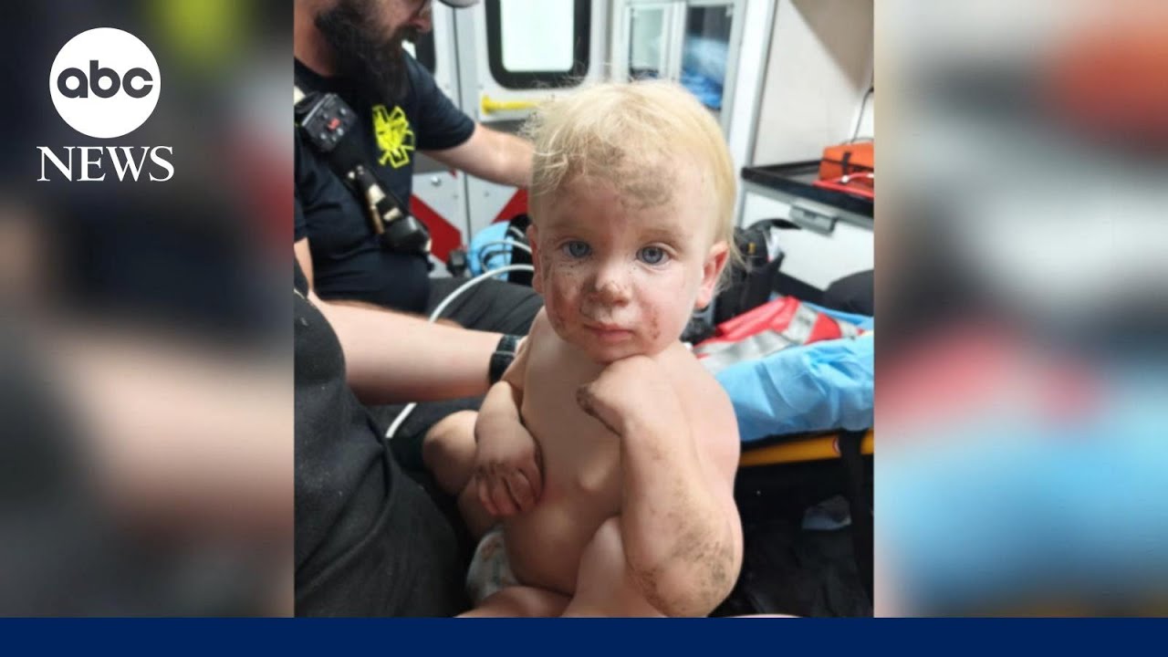 Family speaks out after 14-month-old boy saved after falling down 12-foot pipe
