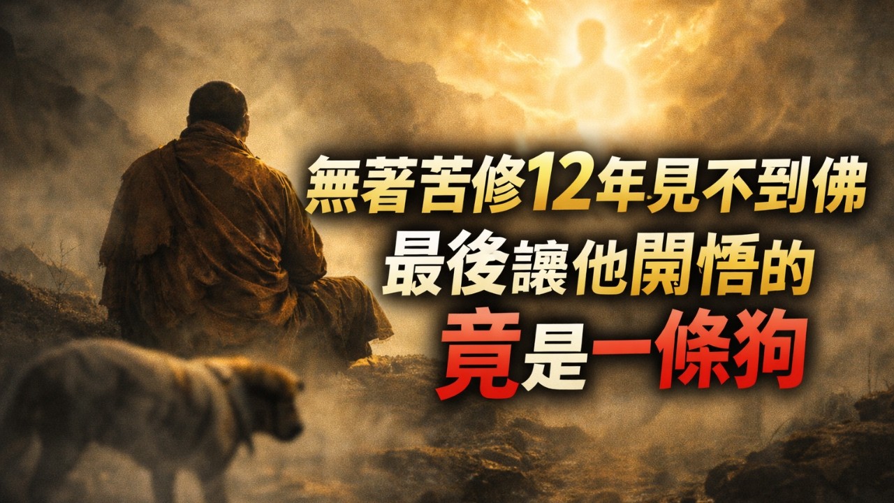 無著：苦修十二年見不到佛，最後讓他開悟的，竟是一條狗