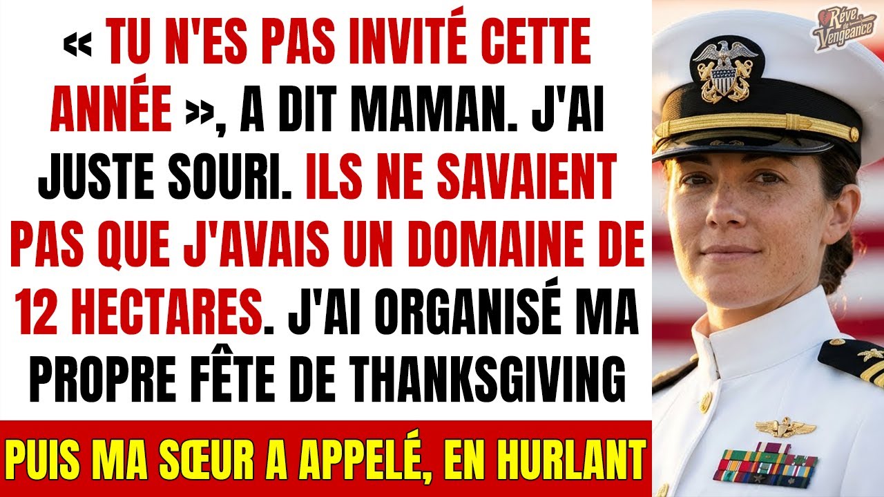 Je suis Commandante dans la Marine, mais ma famille me traite comme un déchet. Jusqu'à ce soir...