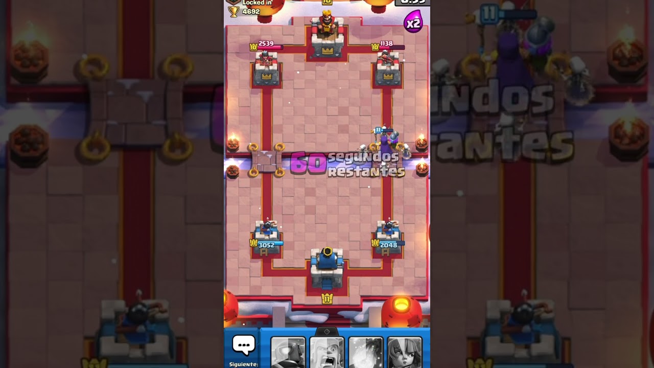 Por poco la perdemos la batalla de clash Royale #clashroyale 