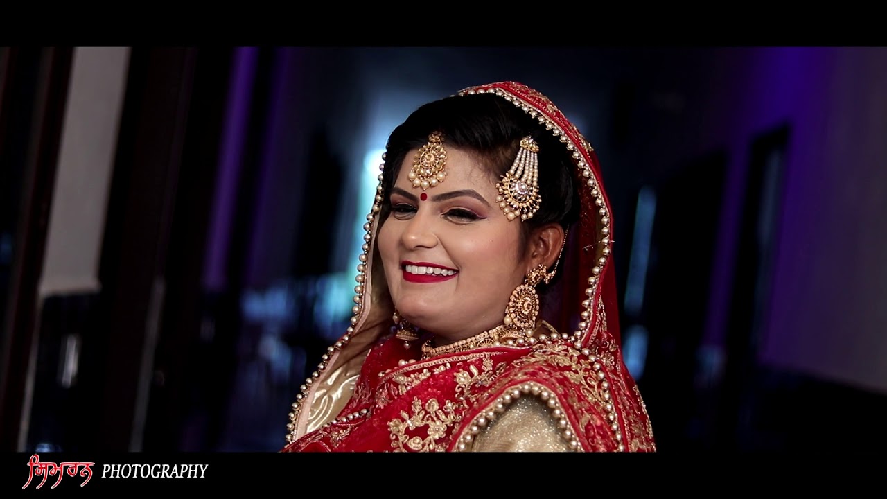 Sandeep+simar wedding highlight Simran photography Ghudda 9463078122