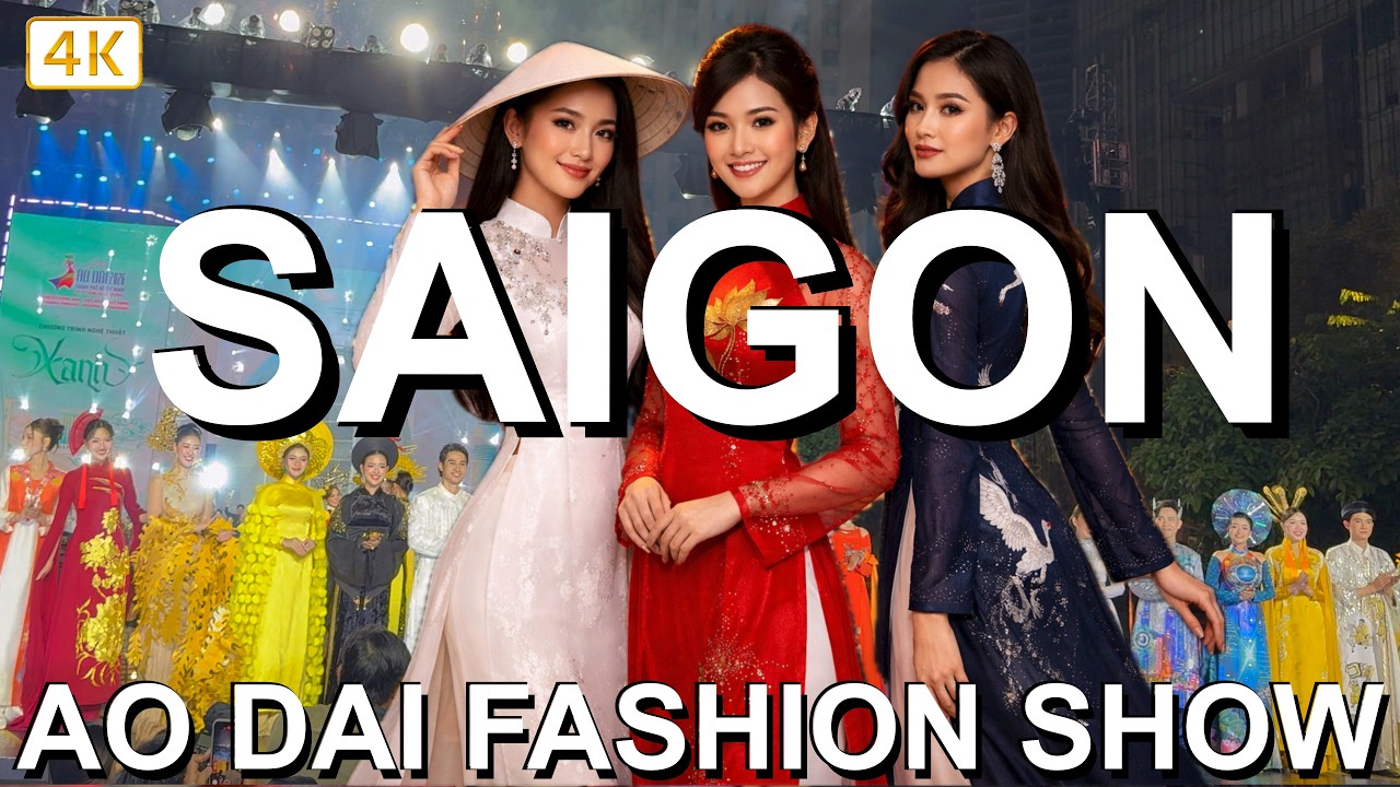 Vietnam Ao Dai Fashion Show 🇻🇳 Women’s Day Event in Ho Chi Minh City (4K)